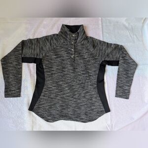 Columbia Woven Half-zip Grey Sweater